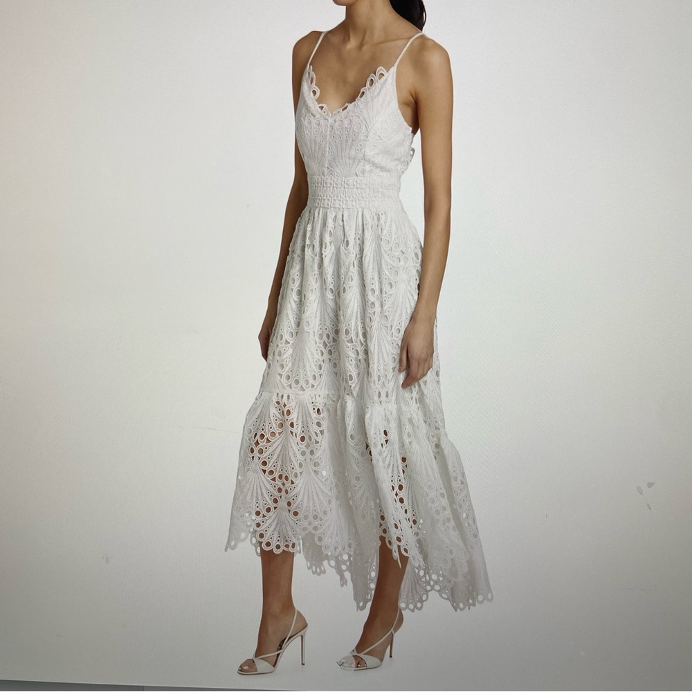 Ramy Brook Belle Eyelet Scallop Midi-Dress
Small